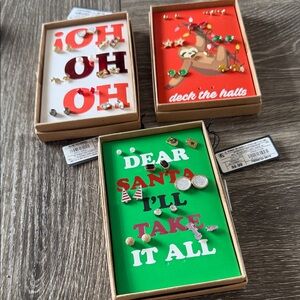 Festive Holiday Earring Set
